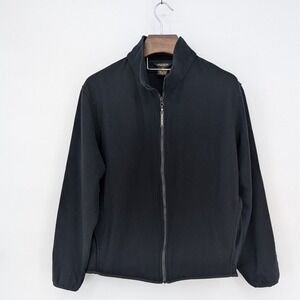 Woolrich Men's Black 100% Wool Full Zip Jacket Size L